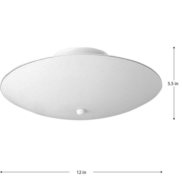 Round Glass Flush Mount-Utility-Progress Lighting-Lighting Design Store