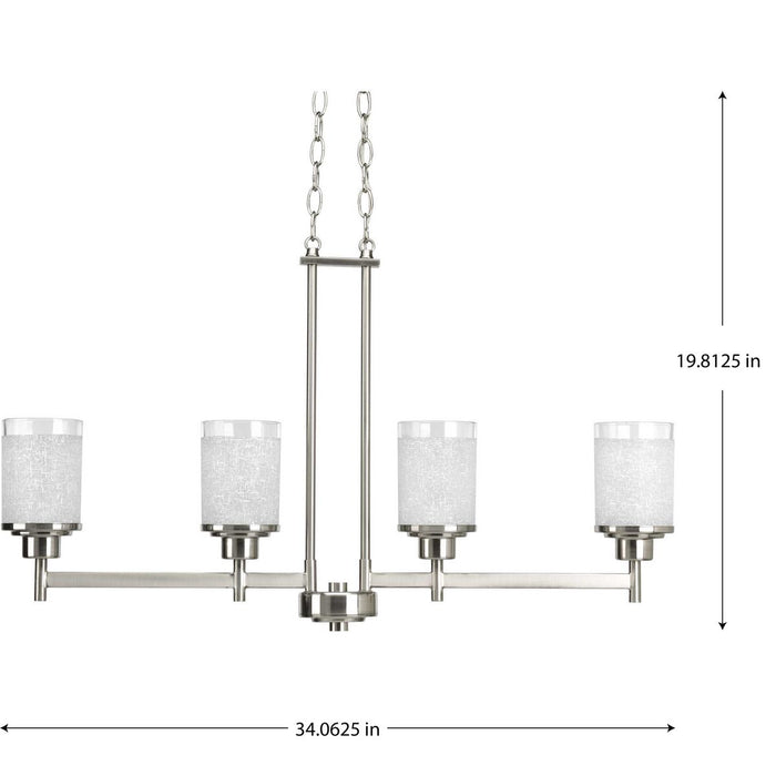Alexa Linear Chandelier-Linear/Island-Progress Lighting-Lighting Design Store