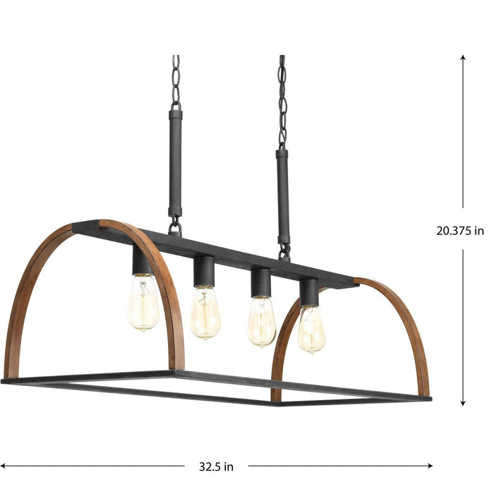 Trestle Island Pendant-Linear/Island-Progress Lighting-Lighting Design Store