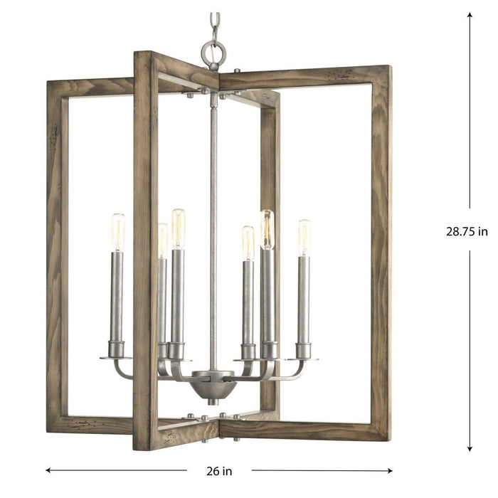 Turnbury Chandelier-Foyer/Hall Lanterns-Progress Lighting-Lighting Design Store