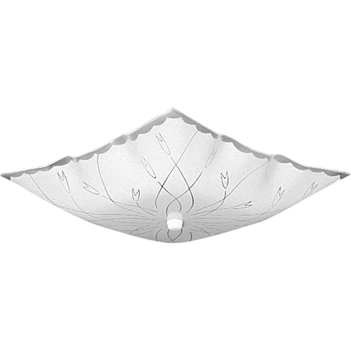 Square Glass Flush Mount-Semi-Flush Mts.-Progress Lighting-Lighting Design Store