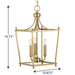 Parkhurst Foyer Pendant-Foyer/Hall Lanterns-Progress Lighting-Lighting Design Store