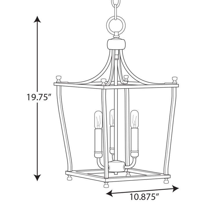 Parkhurst Foyer Pendant-Foyer/Hall Lanterns-Progress Lighting-Lighting Design Store