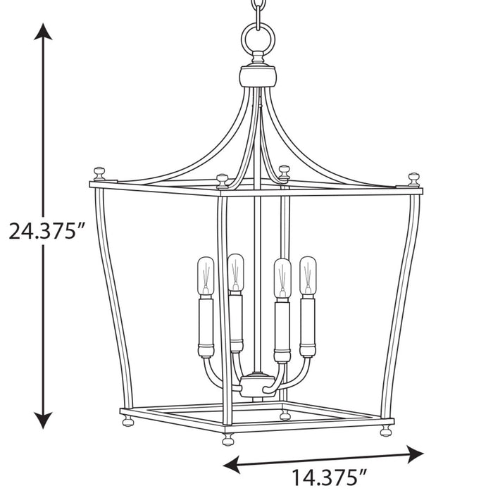 Parkhurst Foyer Pendant-Foyer/Hall Lanterns-Progress Lighting-Lighting Design Store