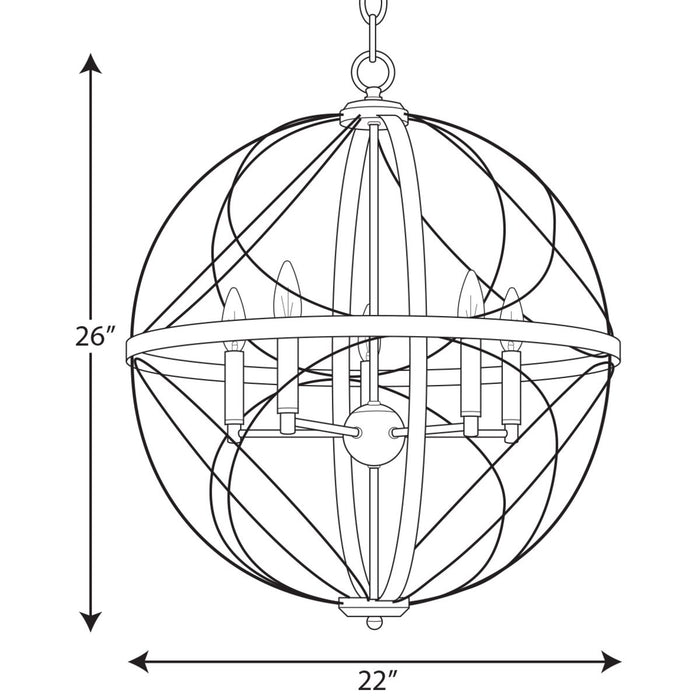 Brandywine Pendant-Mid. Chandeliers-Progress Lighting-Lighting Design Store