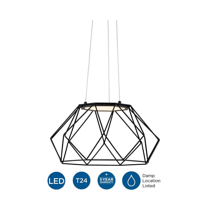Geodesic LED Pendant-Pendants-Progress Lighting-Lighting Design Store