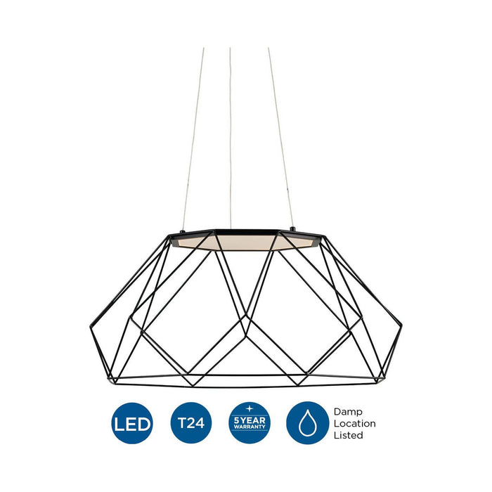 Geodesic LED Pendant-Pendants-Progress Lighting-Lighting Design Store