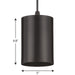 One Light Cord Mount Cylinder-Mini Pendants-Progress Lighting-Lighting Design Store