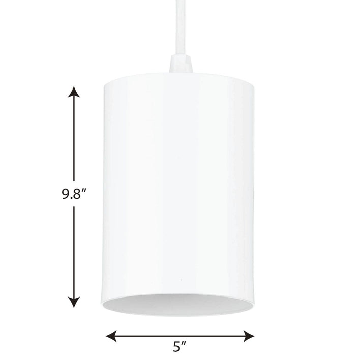 One Light Cord Mount Cylinder-Mini Pendants-Progress Lighting-Lighting Design Store