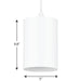 One Light Cord Mount Cylinder-Mini Pendants-Progress Lighting-Lighting Design Store