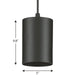 One Light Cord Mount Cylinder-Mini Pendants-Progress Lighting-Lighting Design Store
