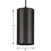 One Light Cord Mount Cylinder-Mini Pendants-Progress Lighting-Lighting Design Store
