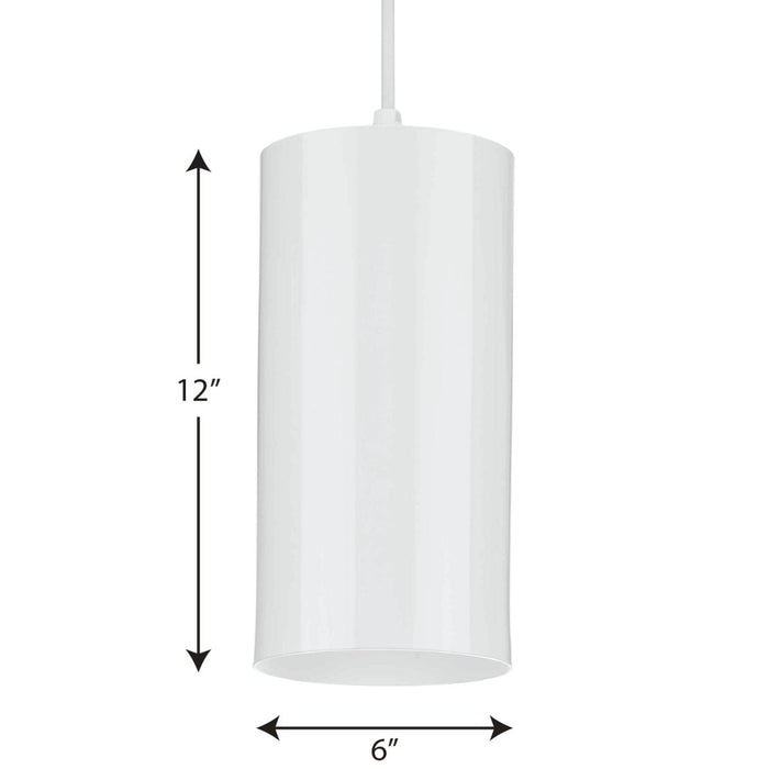 One Light Cord Mount Cylinder-Mini Pendants-Progress Lighting-Lighting Design Store