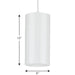 One Light Cord Mount Cylinder-Mini Pendants-Progress Lighting-Lighting Design Store