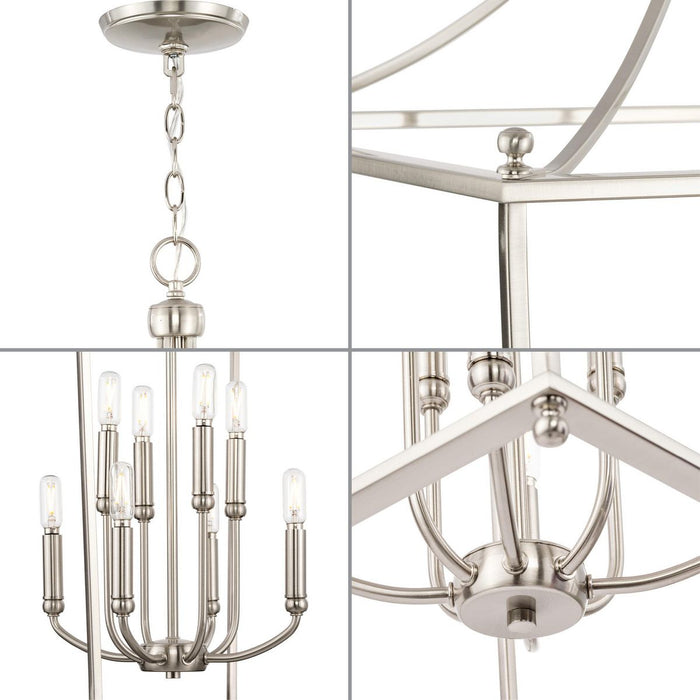 Parkhurst Foyer Chandelier-Foyer/Hall Lanterns-Progress Lighting-Lighting Design Store