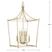 Parkhurst Foyer Chandelier-Foyer/Hall Lanterns-Progress Lighting-Lighting Design Store