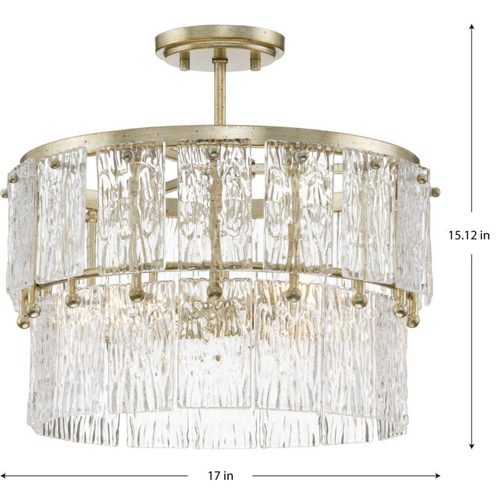Chevall Three Light Pendant-Semi-Flush Mts.-Progress Lighting-Lighting Design Store