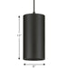 LED Cord Mount Cylinder-Mini Pendants-Progress Lighting-Lighting Design Store