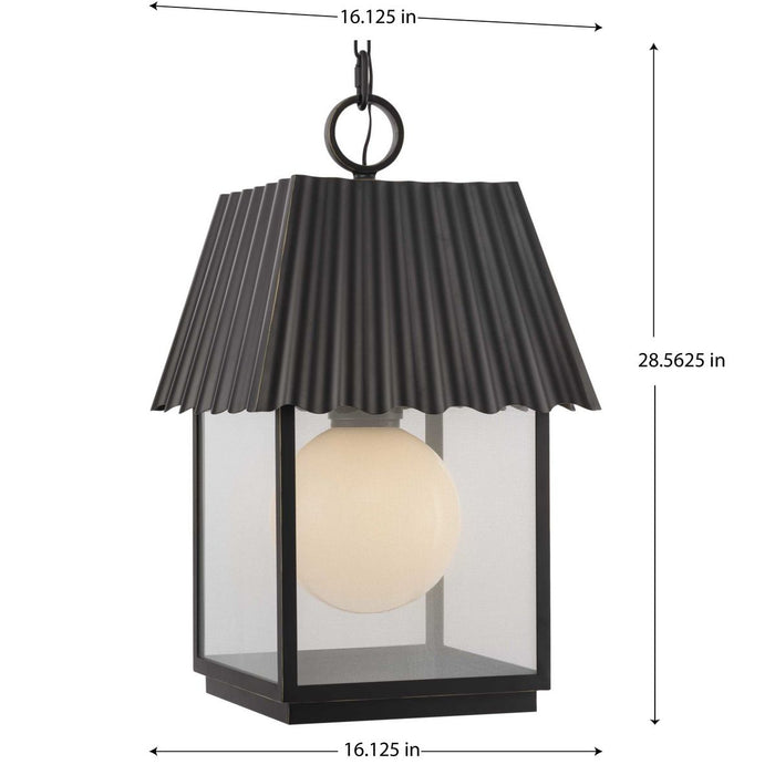 Point Dume-Hook Pond One Light Outdoor Hanging Lantern-Exterior-Progress Lighting-Lighting Design Store