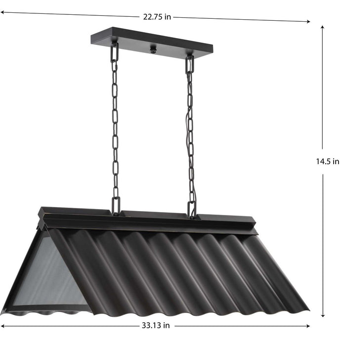 Point Dume-Edgecliff Three Light Outdoor Pendant-Exterior-Progress Lighting-Lighting Design Store