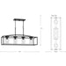 Swansea Outdoor Island Chandelier-Linear/Island-Progress Lighting-Lighting Design Store