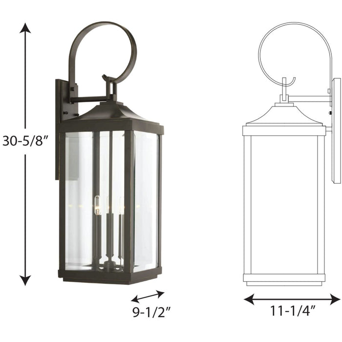 Gibbes Street Large Wall Lantern-Exterior-Progress Lighting-Lighting Design Store