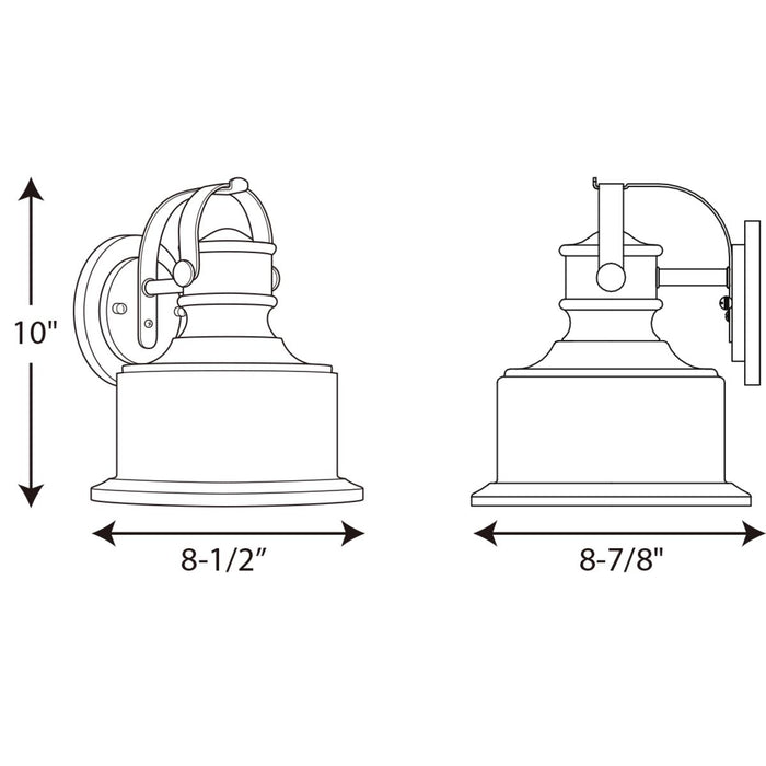 Callahan LED Wall Lantern-Exterior-Progress Lighting-Lighting Design Store