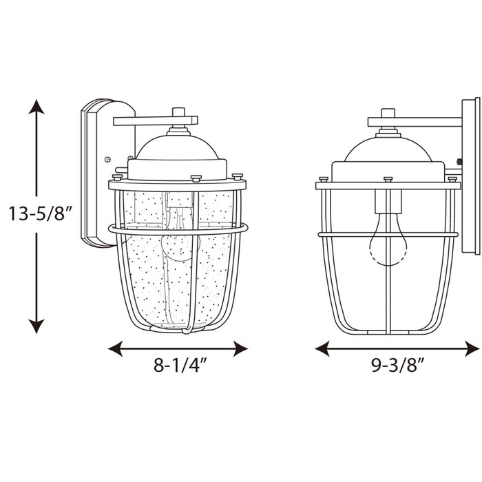 Holcombe Wall Lantern-Exterior-Progress Lighting-Lighting Design Store