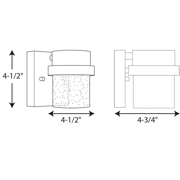 One Light Wall Lantern-Exterior-Progress Lighting-Lighting Design Store