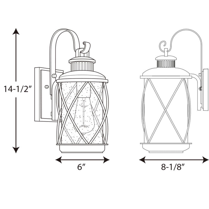 Hollingsworth Wall Lantern-Exterior-Progress Lighting-Lighting Design Store