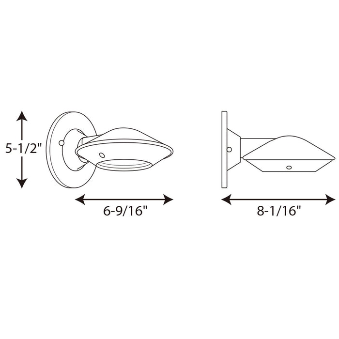 Strata LED Wall Lantern-Exterior-Progress Lighting-Lighting Design Store