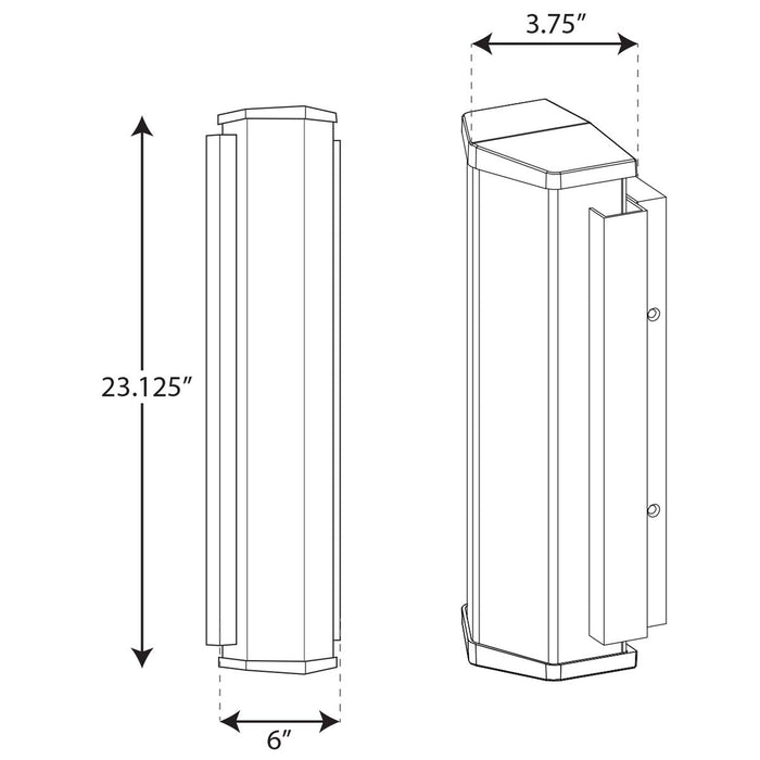 LED Outdoor Wall Sconce-Exterior-Progress Lighting-Lighting Design Store