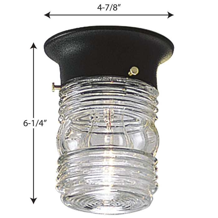 Utility Lantern Outdoor Flush Mount-Exterior-Progress Lighting-Lighting Design Store