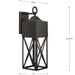 Birkdale Outdoor Wall Lantern-Exterior-Progress Lighting-Lighting Design Store