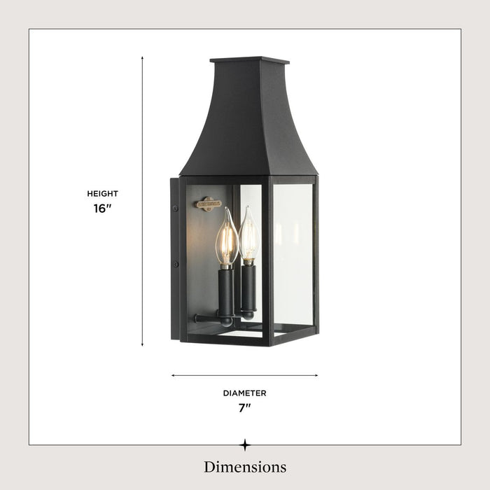 Radcliffe Two Light Outdoor Wall Lantern-Exterior-Progress Lighting-Lighting Design Store