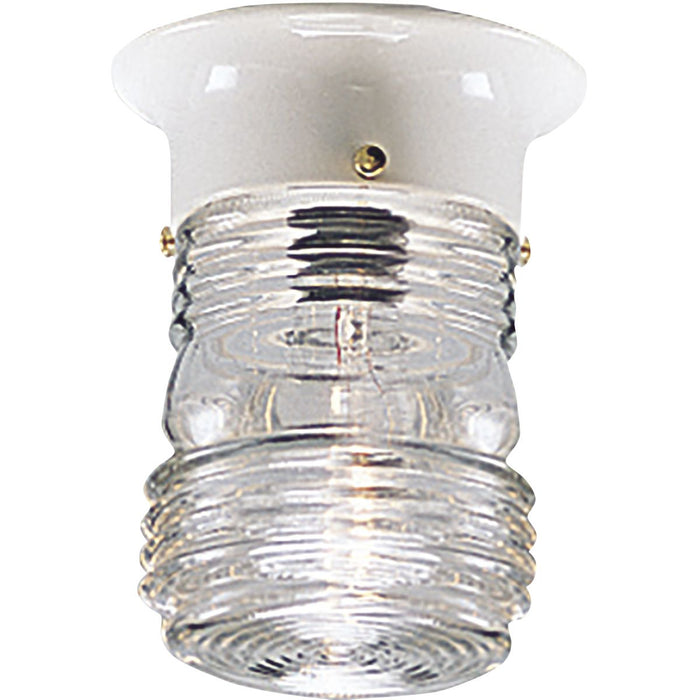 Utility Lantern Outdoor Flush Mount-Exterior-Progress Lighting-Lighting Design Store