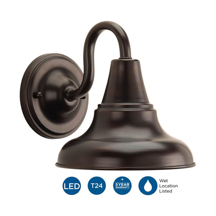 District LED Wall Lantern-Exterior-Progress Lighting-Lighting Design Store