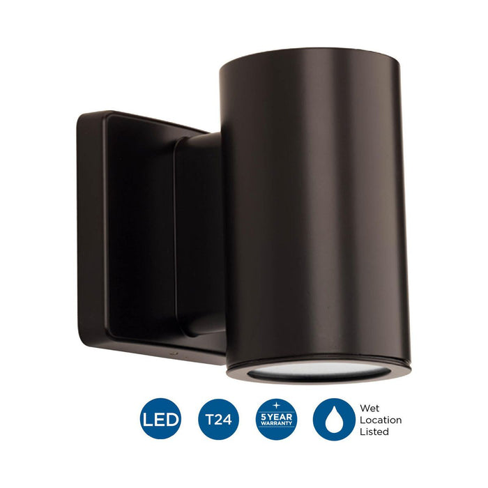 Cylinders LED Wall Lantern-Exterior-Progress Lighting-Lighting Design Store