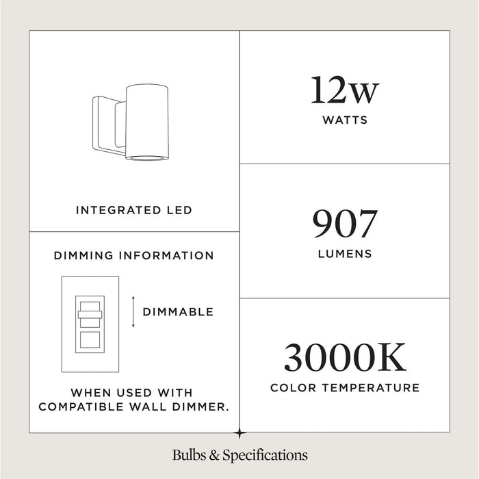 Cylinders LED Wall Mount-Exterior-Progress Lighting-Lighting Design Store