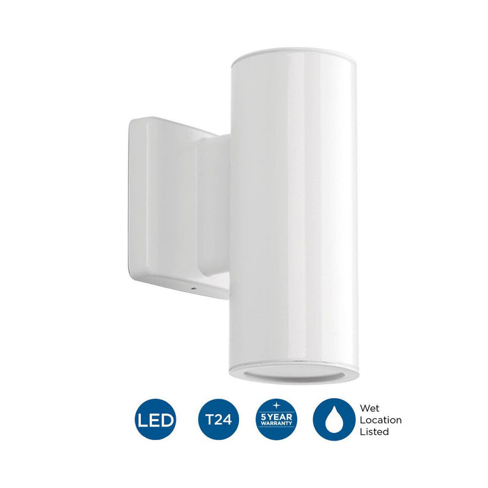 Cylinders LED Wall Lantern-Exterior-Progress Lighting-Lighting Design Store