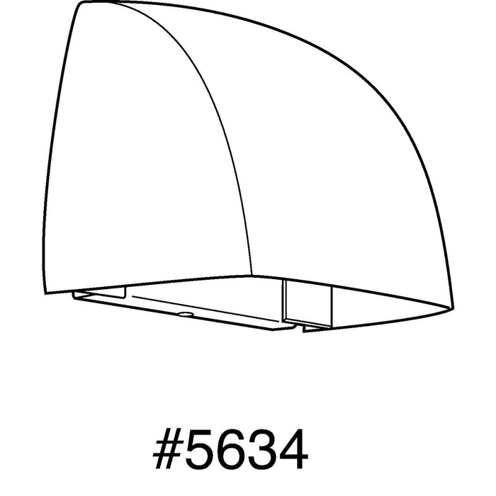 Cornice LED Wall Lantern-Exterior-Progress Lighting-Lighting Design Store