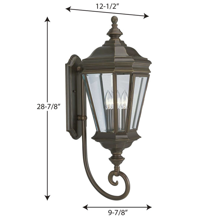 Crawford Large Wall Lantern-Exterior-Progress Lighting-Lighting Design Store