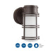 Bell LED Wall Lantern-Exterior-Progress Lighting-Lighting Design Store