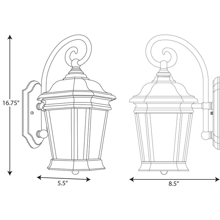 Crawford Wall Lantern-Exterior-Progress Lighting-Lighting Design Store