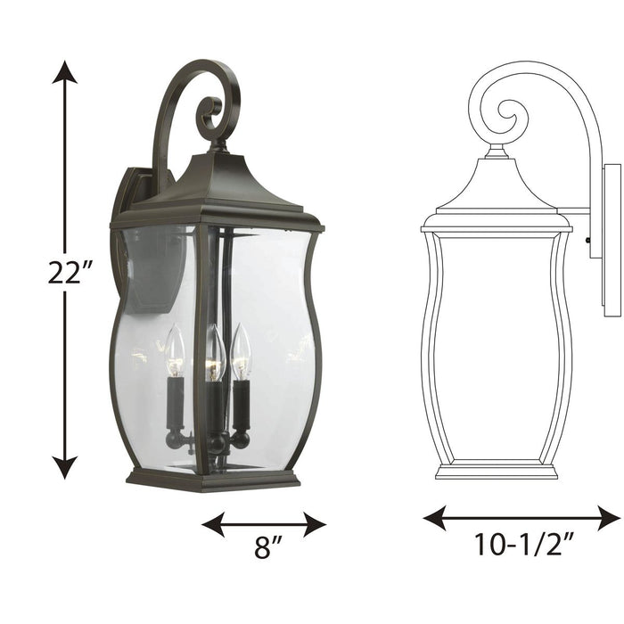 Township Large Wall Lantern-Exterior-Progress Lighting-Lighting Design Store