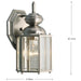 One Light Wall Lantern-Exterior-Progress Lighting-Lighting Design Store