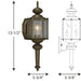 Roman Coach Wall Lantern-Exterior-Progress Lighting-Lighting Design Store