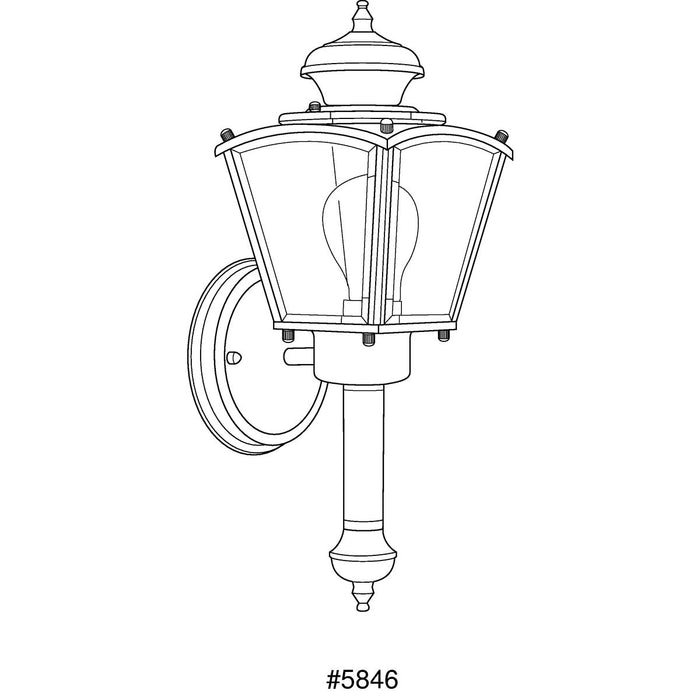 One Light Wall Lantern-Exterior-Progress Lighting-Lighting Design Store