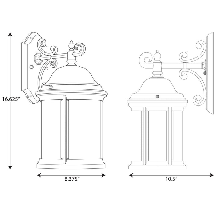 Ashmore Wall Lantern-Exterior-Progress Lighting-Lighting Design Store