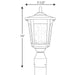 East Haven LED Post Lantern-Exterior-Progress Lighting-Lighting Design Store